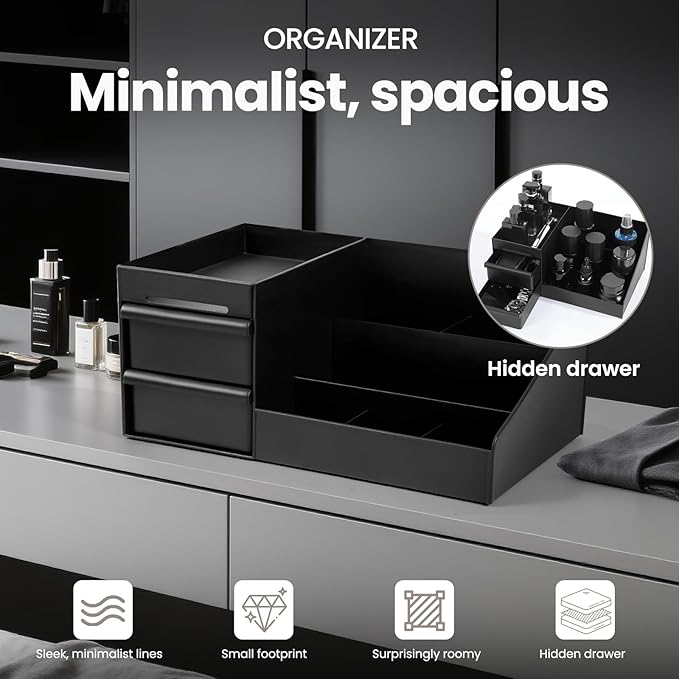 YIOJOYD Cologne Organizer for Men,Bathroom Organizer,Perfume Tray,Cologne Stand,Perfume Stand,Dresser Organizers,Fragrance Stand,Room Decor for Men,Desk Organizer,Gifts for Men