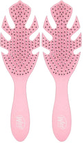 Wet Brush Go Green Hair Detangler Brush, Pink - Detangling Hair Brush - Ultra-Soft IntelliFlex Bristles Glide Through Tangles & Gently Loosens Knots While Minimizing Pain, Split Ends & Breakage