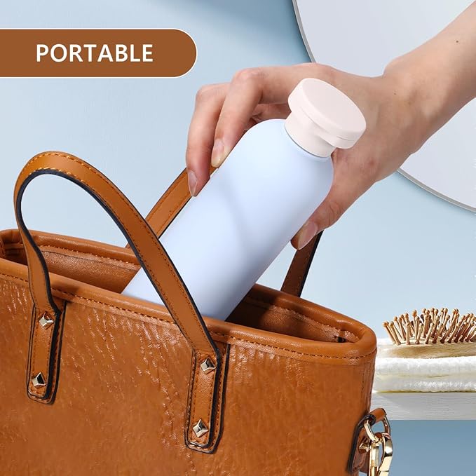 UMETASS Travel Shampoo Bottle, Empty Plastic Squeeze Bottles 8.8oz with Flip Cap, Lotion Container for Toiletries Travel Size Shampoo and Conditioner