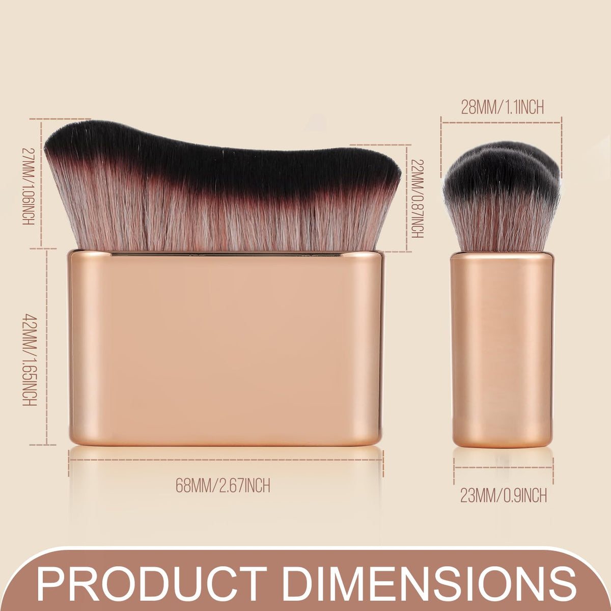 KINGMAS Self Tanner Brush, Body Makeup Brush, Soft Vegan Tanning Brush