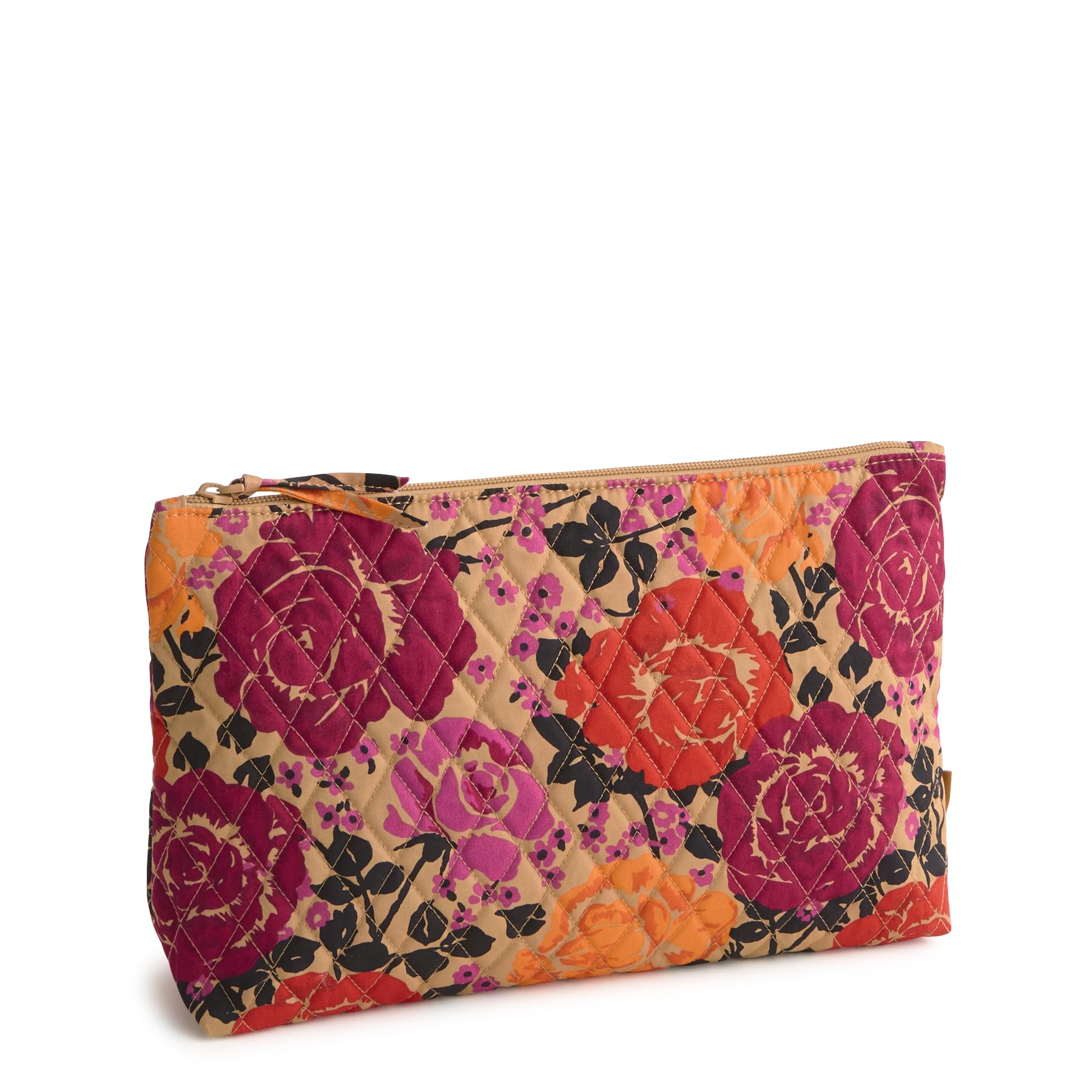 Premium Cotton Large Pouch, Coming Up Roses, One Size