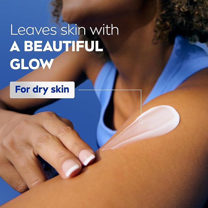 NIVEA Cocoa Butter Body Lotion for Dry Skin with Hyaluronic Acid, 16.9 Oz