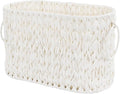 Coeusy Toilet Paper Basket,Boho Decorative Toilet Paper Storage,Large Wicker Basket for Bathroom Storage,Free Standing