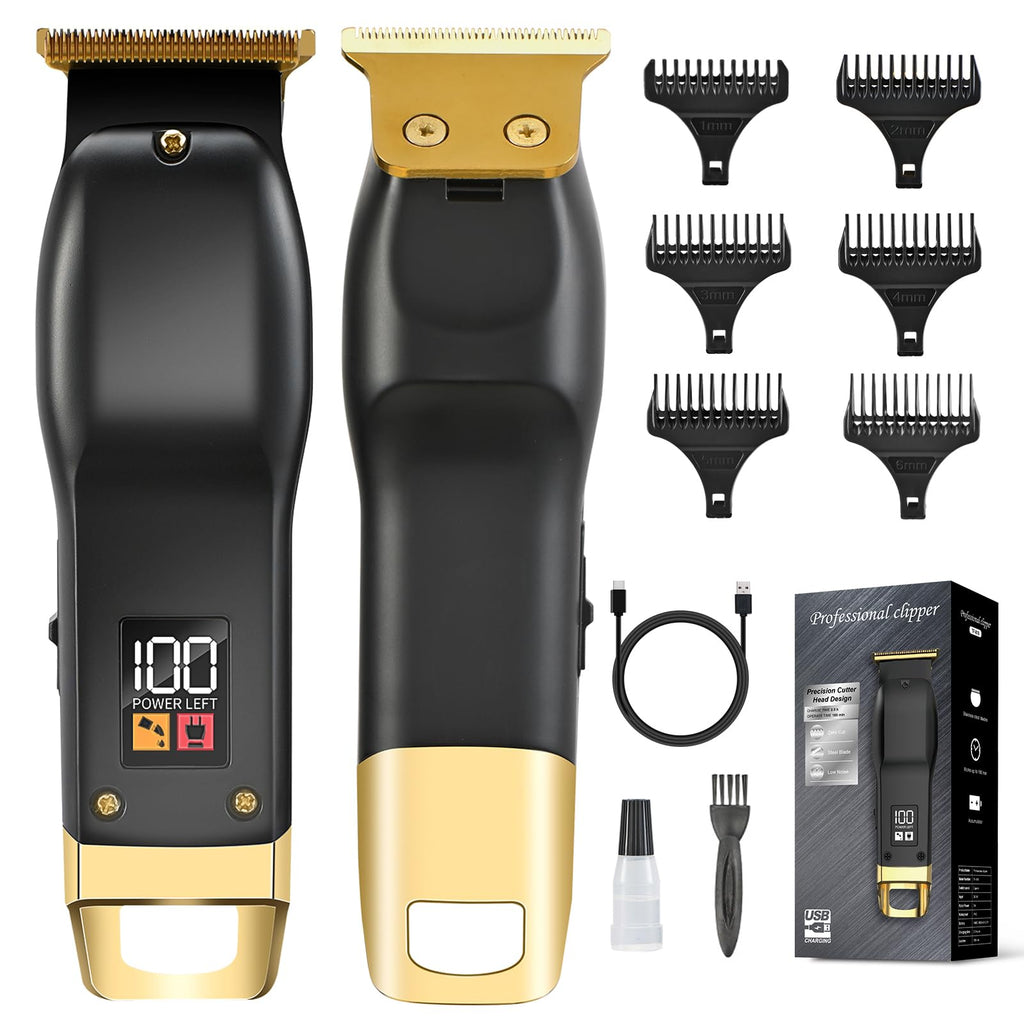 Beard Trimmer for Men, Cordless Hair Clippers for Men with 6 Guards