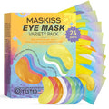 Maskiss Under Eye Patches Variety Pack (24 Pairs), Eye Masks for Dark Circles Puffy Eyes With 8 Colors (3 Pairs/Color), Vegan Skin Care Gifts for Women