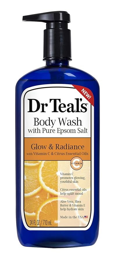 Dr Teal's Body Wash with Pure Epsom Salt, Cannabis Sativa Hemp Seed Oil