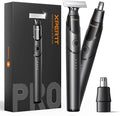 [2026 Upgraded] Body & Nose Hair Trimmer Kit, [All-in-One] Travel Beard Electric Shaver for Men, USB-C Fast Charging, Rechargeable Painless Razor Cordless Waterproof Wet/Dry, Black(Solo)