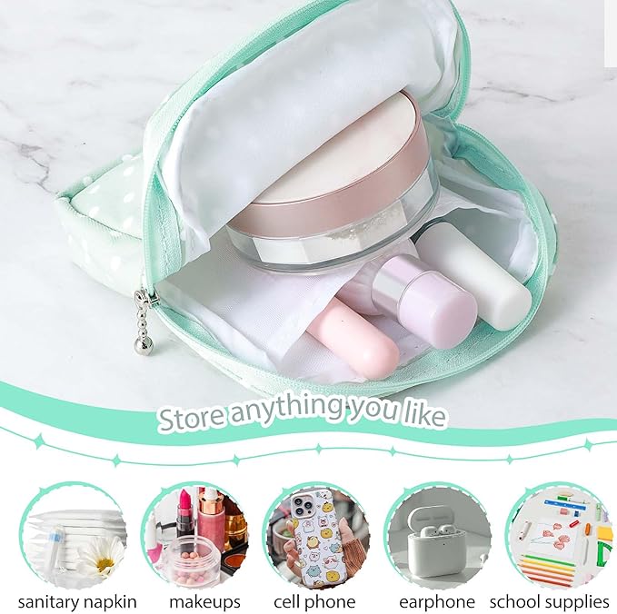 3 PCS Sanitary Pad Storage Bag Portable Period Bag for Teen Pads/Sanitary Napkins/Tampons, Sanitary Napkin Storage Bag First Period Gifts for School, Daily Hygiene Bag Travel Containers