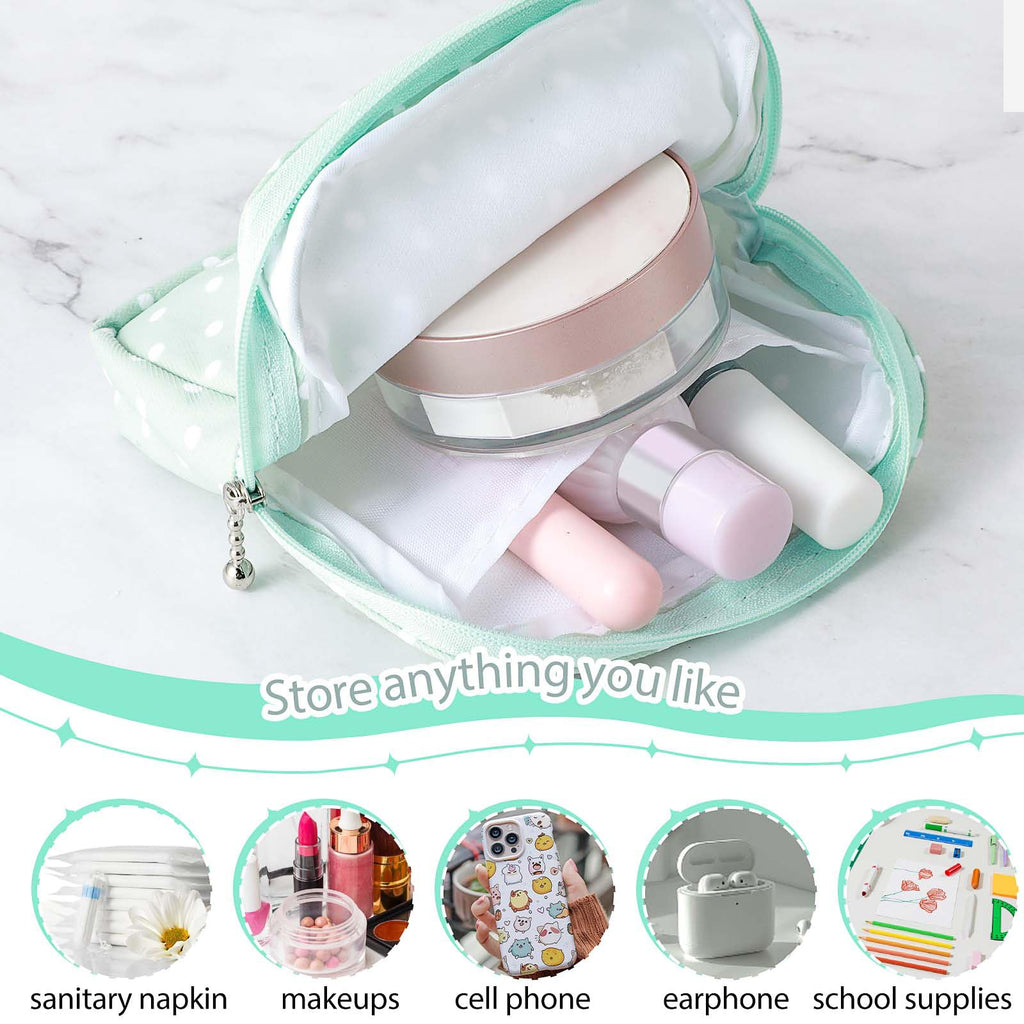 3 PCS Sanitary Pad Storage Bag Portable Period Bag for Pads/Sanitary Napkins/Tampons, Sanitary Napkin Storage Bags First Period Gifts for Daily Hygiene Bags Travel Containers