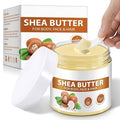 Organic Raw Shea Butter, 100% Pure & Unrefined - For Intense Moisture on Dry Skin, Hair & Lips, Natural DIY Body Butter Base, Rich in Vitamins A, E, F, 7.8 oz