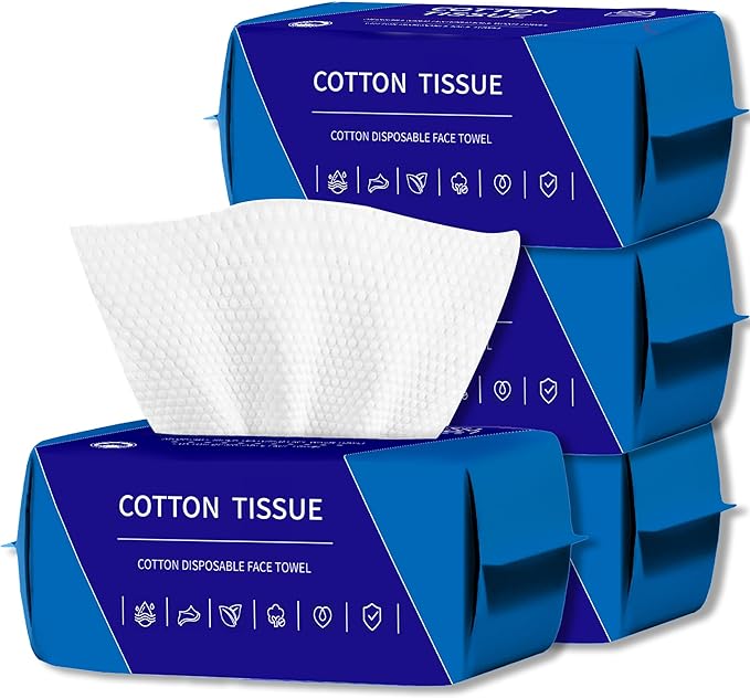 ZVNNZOM 100 Count Face Towels Disposable (4 Pack)
