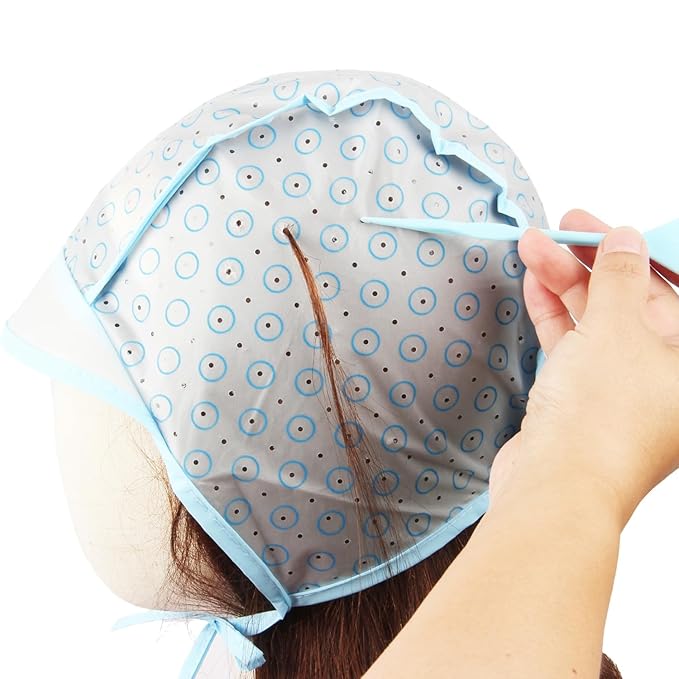 Hair Highlight Cap, Highlighting Cap for Dyeing with Crochet Hook