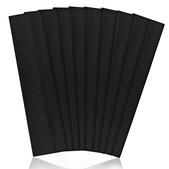 9 Pack Headbands For Women Non Slip Elastic Womens Headbands Head Bands For Women'S Hair Soft Cotton Cloth Fashion Headband For Daily Workout Sports Running Yoga
