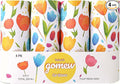 Car Tissue Holder (4 PK) - 50 3-Ply Tissues per Cylinder, Fits Car Cup Holders, Portable Travel Tubes Box Container, Tulip Design, Round Tissue Container for Car Accessories