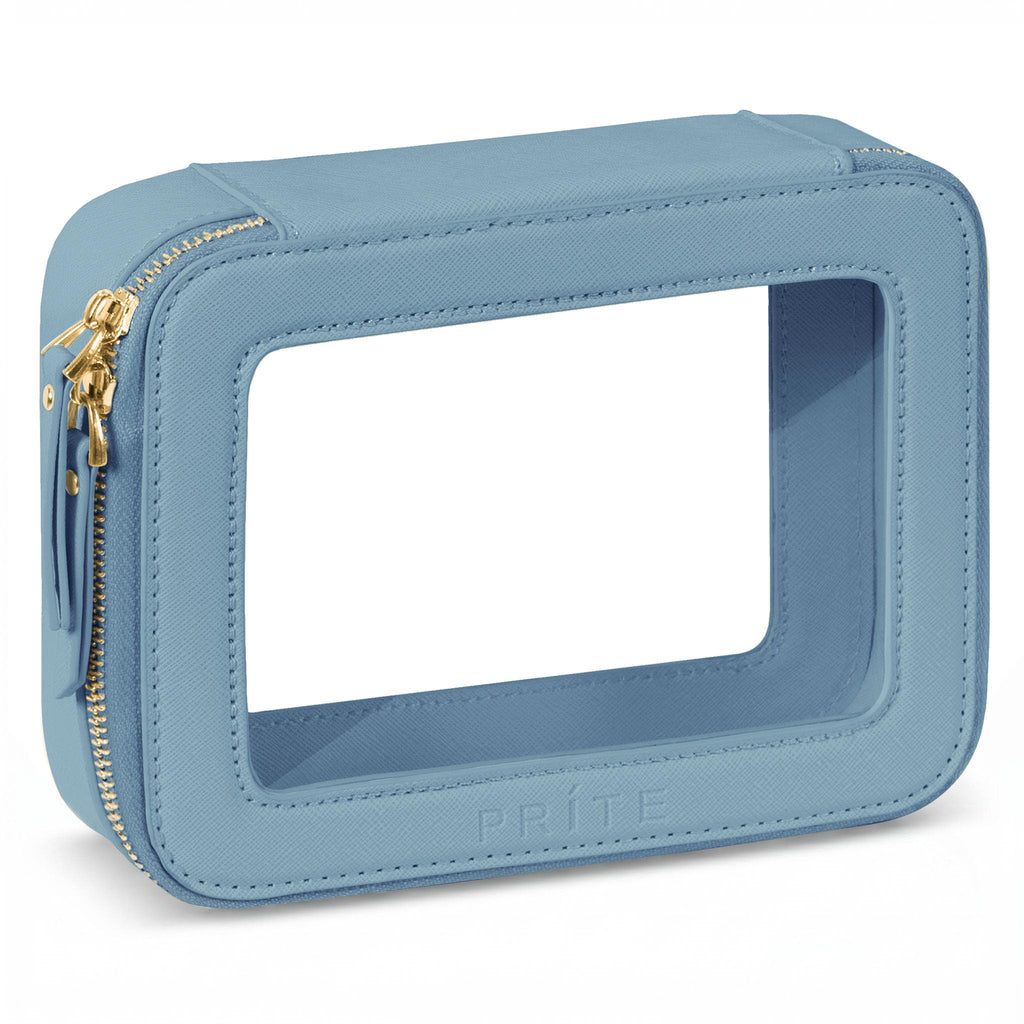 Prite Clear Makeup Bag Travel Cosmetic Organizer Toiletry Case for Women