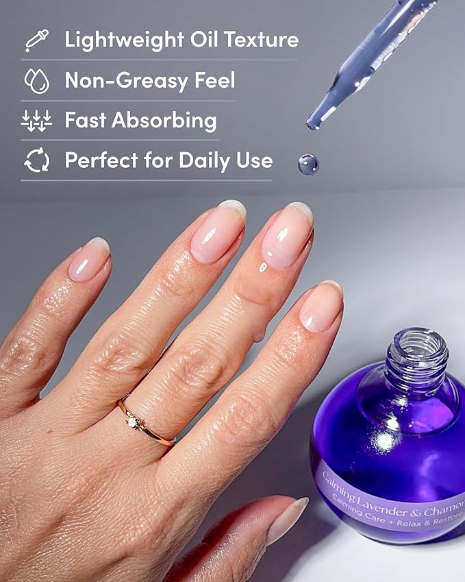 ella+mila Cuticle Oil for Nails - Lavender & Chamomile, Vegan, 2.3 fl oz