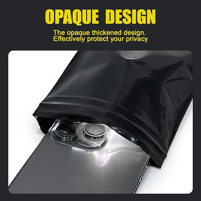 Sanitary Napkin Disposal Bags, Big Size, Women Tampon Bags Sealed Opaque Feminine Hygiene Disposal Bag for Privacy, Black, 200 pcs(4.7 x 7.1 inches)