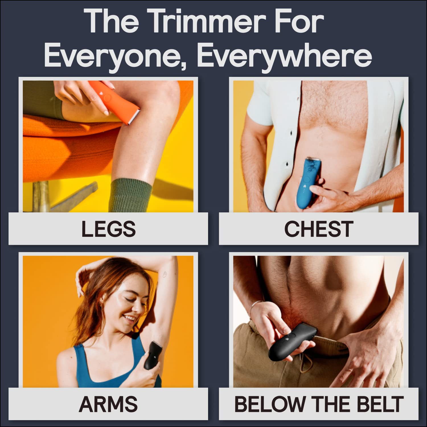 MERIDIAN The Trimmer Premium| Body Hair Trimmer for Men & Women | Onyx