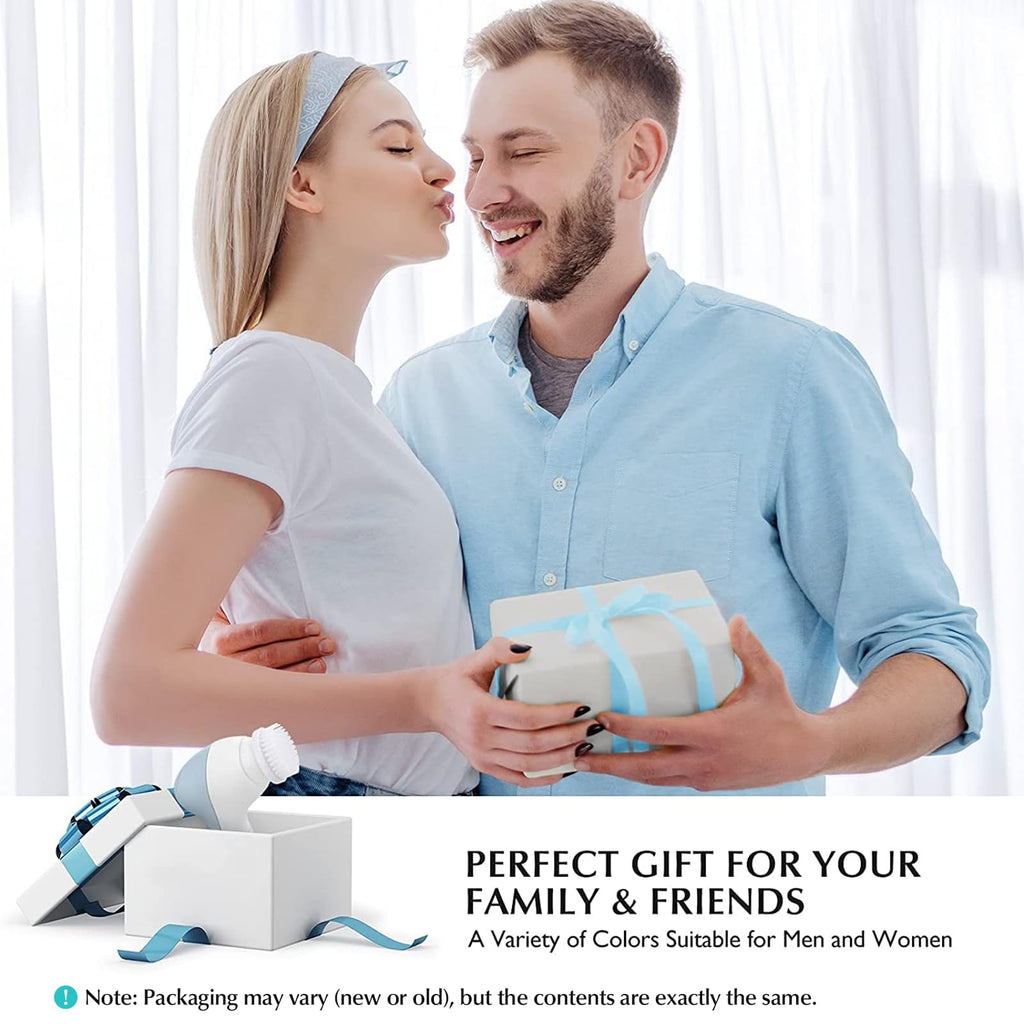 COSLUS Facial Cleansing Brush Face Scrubber, 7-in-1 Rotating Design