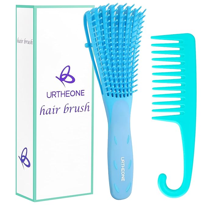 URTHEONE Detangling Brush for Black Natural Hair, 3A-4C Curly Afro Brush