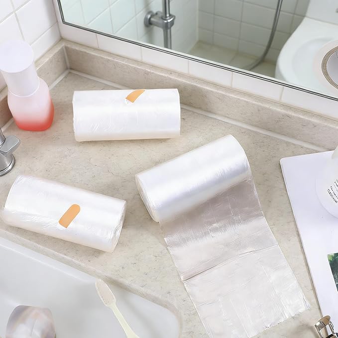 1000 Pcs / 10 Roll Sanitary Napkin Receptacle Liner Portable Trash Bags Sanitary Napkin Disposal Bags Bathroom Trash Bag Feminine Hygiene Disposal Bag Women Personal Supplies for Tampon (15.75 inches)