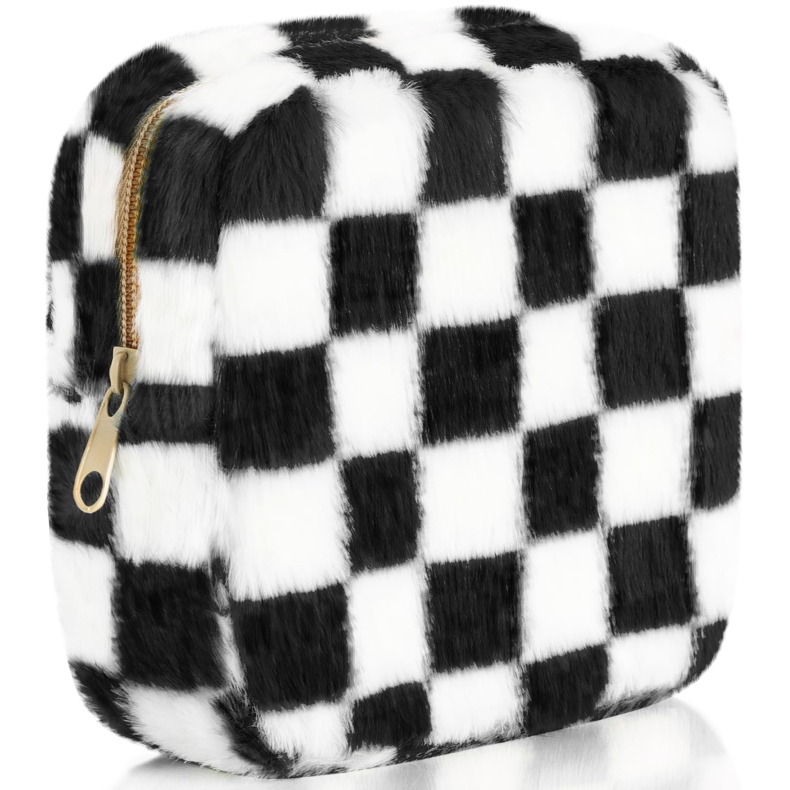 CekPo Sanitary Napkin Storage Bag, Period Bag for Teen Girls, Checkered Portable Menstrual Pad Pouch for Panty Liners, Tampon Storage Pouch for Women Ladies Daily Use Storage Purse Travel