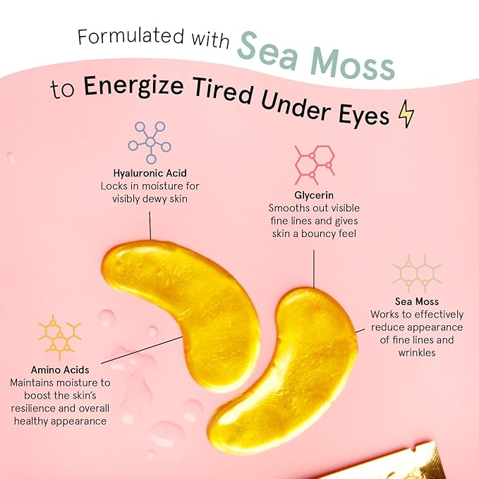 grace & stella Award Winning Under Eye Mask - Birthday Gifts for Women - Gel Eye Patches for Dark Circles, Puffy Eyes, Undereye Bags - Gifts for Mom - Vegan Self Care (24 Pairs, Gold)