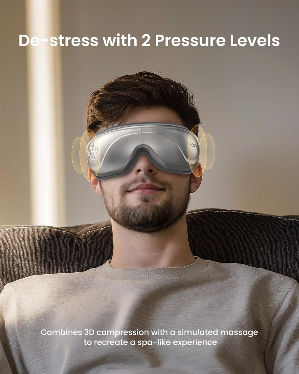 RENPHO Eye Massager with Heat and Cooling, Birthday Gifts for Men Women, Heated Eye Mask for Improve Sleep and Relaxation - Eyeris 2