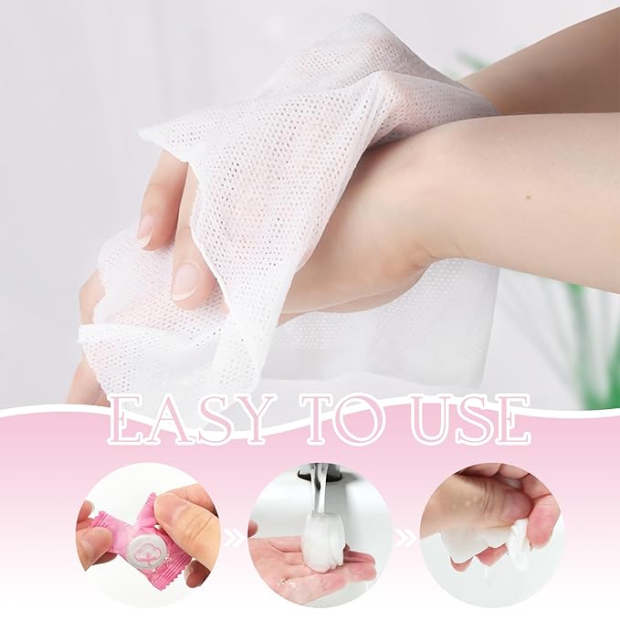 Quacc 30 PCS Disposable Compressed Towels, Portable Mini Coin Cotton Face Towe for Outdoor Travel, Home, Sports, Camping, Hiking