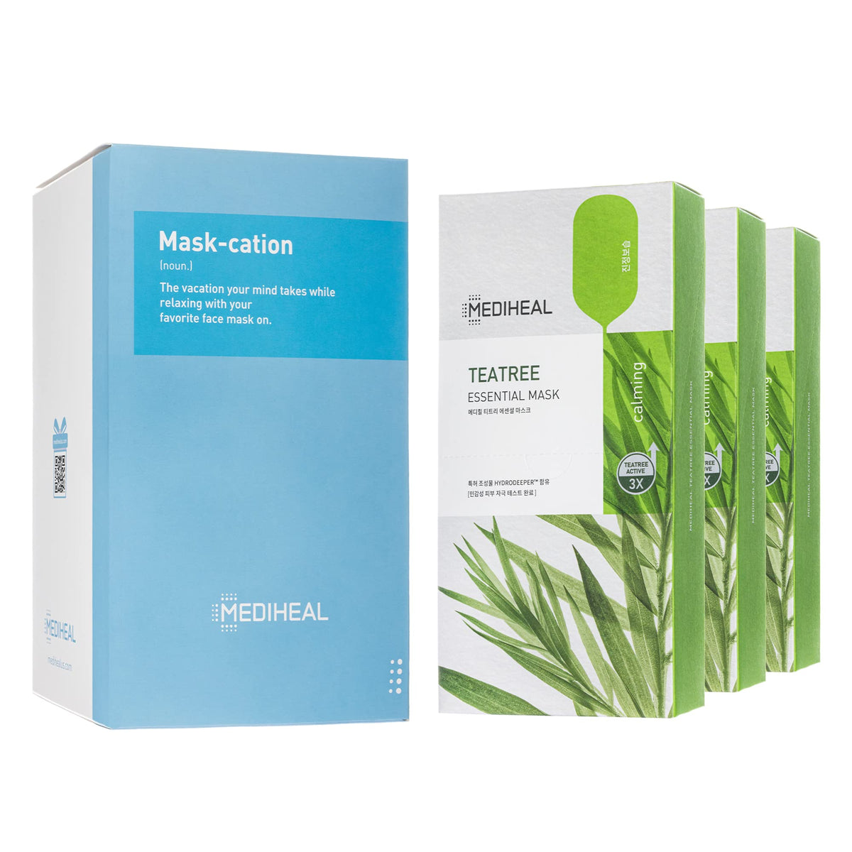 Mediheal Best Korean Sheet Mask - Madecassoside Essential Face Mask 10 Sheets For Sensitive Blemish Prone All Skin Types Hydrating Moisturizing Calming Soothing
