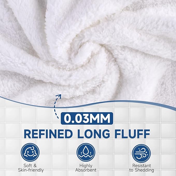 Coral Velvet Washcloths Bulk -100 Pack, Highly Absorbent and Soft White Face Towels, Multi-Purpose Washcloths and Hand Towels for Bathroom, Hotel, Spa and Gym, 12 x 12 inches