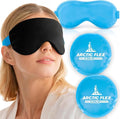 Artic Flex Heated & Cooling Eye Mask for Sleeping - Reusable Gel Ice Pack for Tension Relief, Migraines, Skin Puffiness, Sleep - Hot & Cold Therapy Spa Treatment - Dry Eyes, Dark Circles, Eye Bags