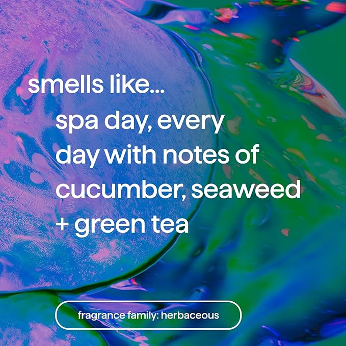 method Body Wash, Daily Zen - Leaves Skin Feeling Soft & Moisturized, Made Without Parabens, Notes of Cucumber, Seaweed & Green Tea, 18 fl oz - 6 pack