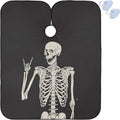 Visesunny Barber Cape - Funny Human Skeleton Polyester Hair Cutting Salon Apron - Anti-Static, Water-Resistant Shaving Cloth