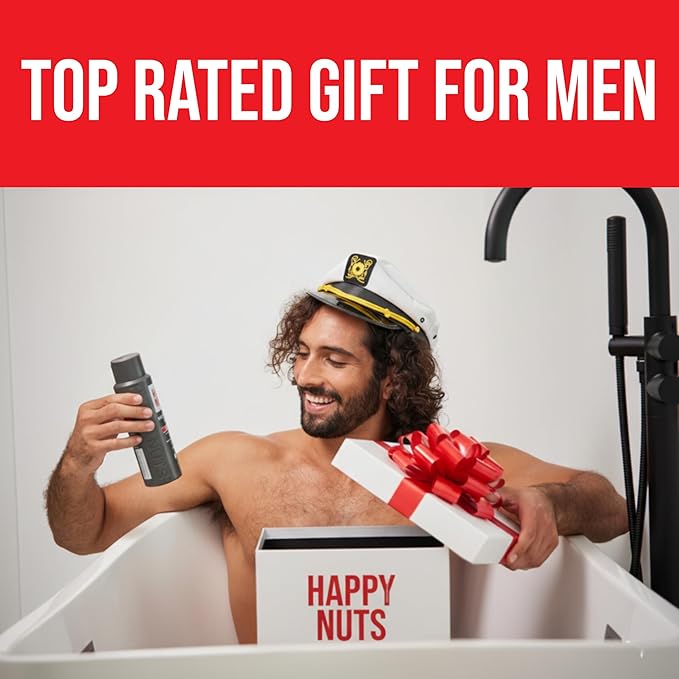 HAPPY NUTS The Ballber Pro Electric Groin & Body Hair Trimmer for Men - Mens Body Groomer Kit for Privates - Waterproof Shaver for Hard to Reach Areas (Ballber)