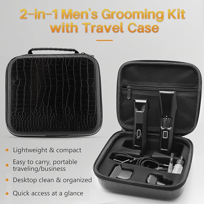 Beatslm Manscape Body & Beard Trimmer for Men, IPX7 Waterproof Groomer Kit