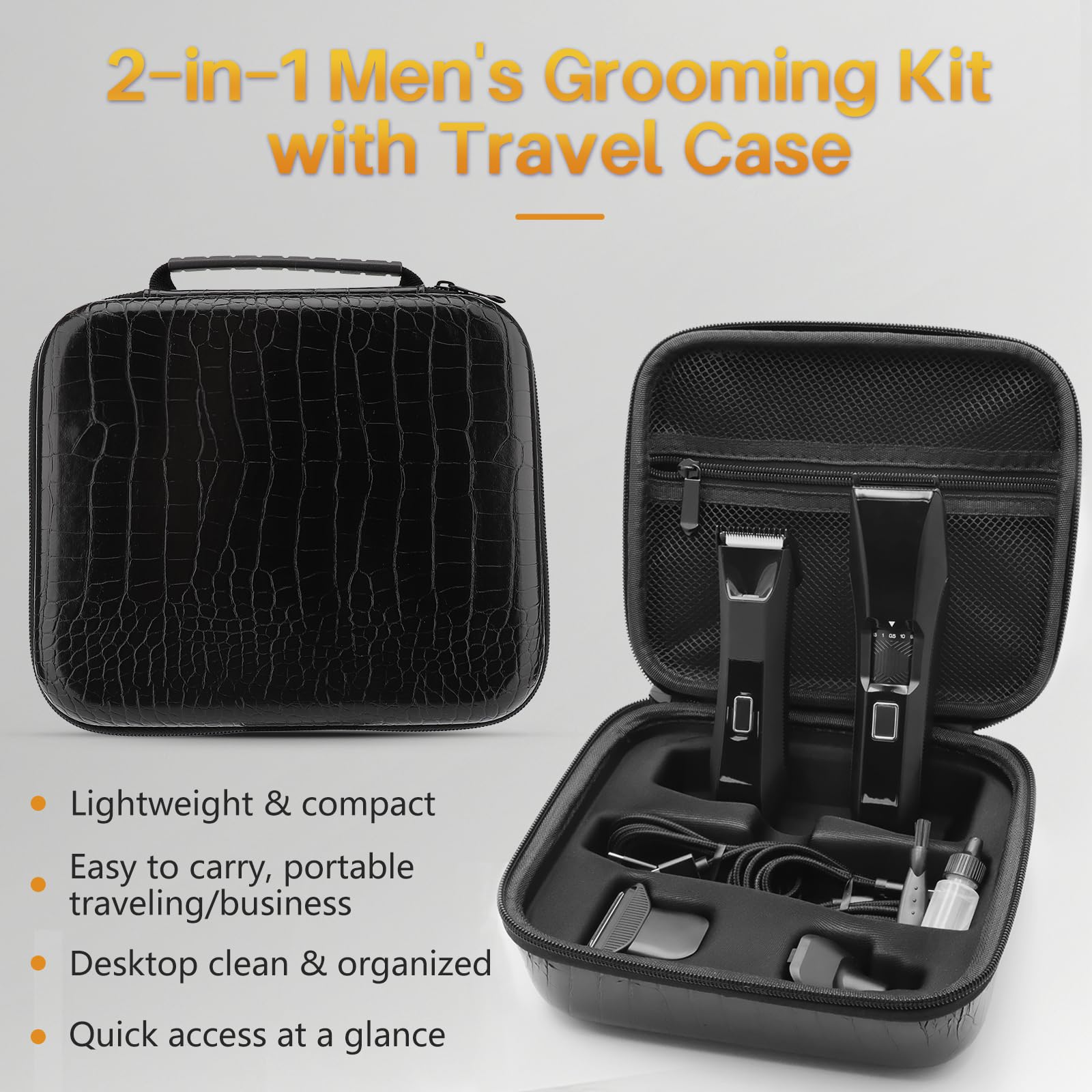 Beatslm Manscape Body & Beard Trimmer for Men, IPX7 Waterproof Groomer Kit