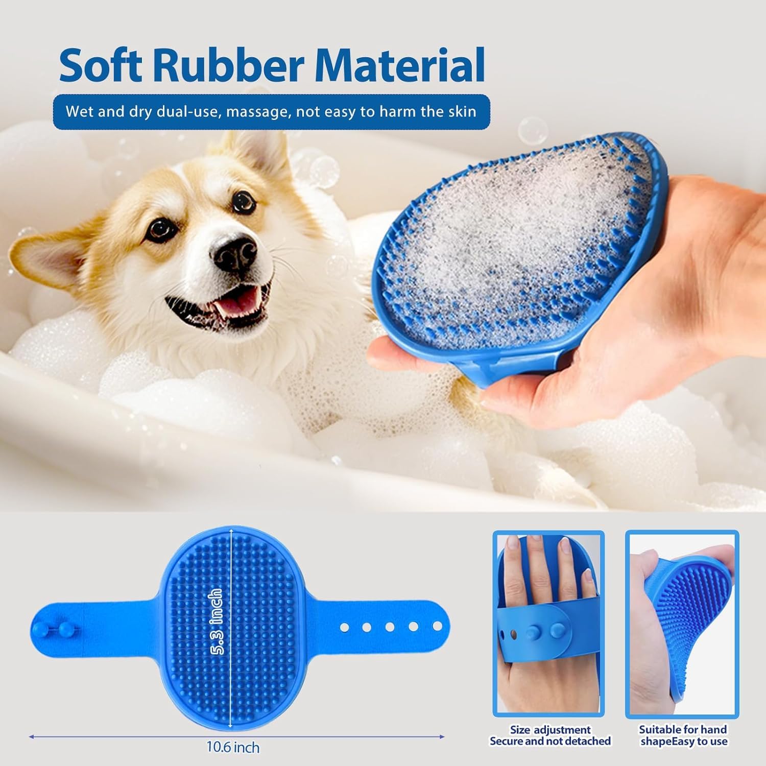 NVNAN 5-in-1 Pet Grooming Kit with Deshedding Rake