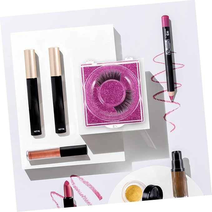 6pcs Stable Material Eyelash Case Storage Box for Makeup Organization Small Chic for Women