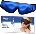 Cooling Gel Eye Mask for Puffy Eyes, Larger Full-Eye Cold Compress for Swelling, Ice-Cold Gel Therapy, Forehead & Upper Cheek Cooling Relief, Reusable Ice Pack for Eyes, FSA Eligible HSA, Black