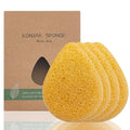 Natural Konjac Facial Sponge (4-Pack) | SourceTon face Scrubber Soft & Gentle Face Scrubber for All Skin Types