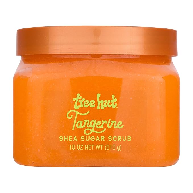 Tree Hut Tangerine Body Scrub, Exfoliating Sugar Scrub, Vegan, 18 Oz