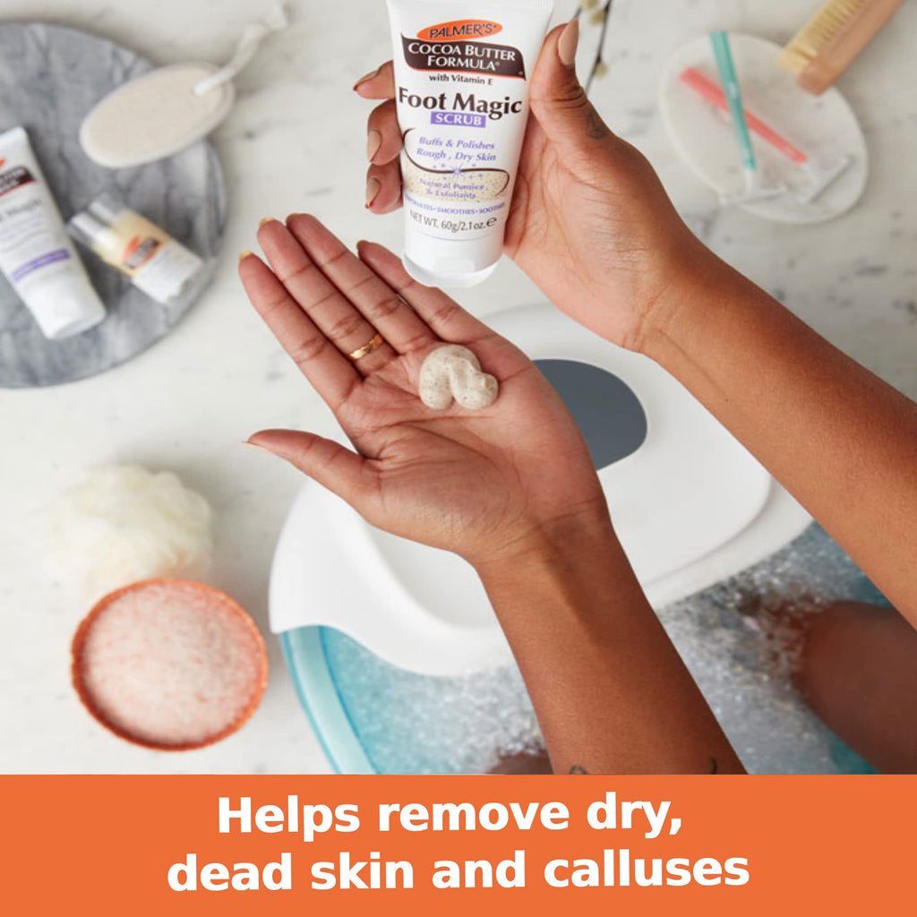 Palmer's Exfoliating Foot Scrub, Foot Magic Cocoa Butter Formula (2.1 Oz)