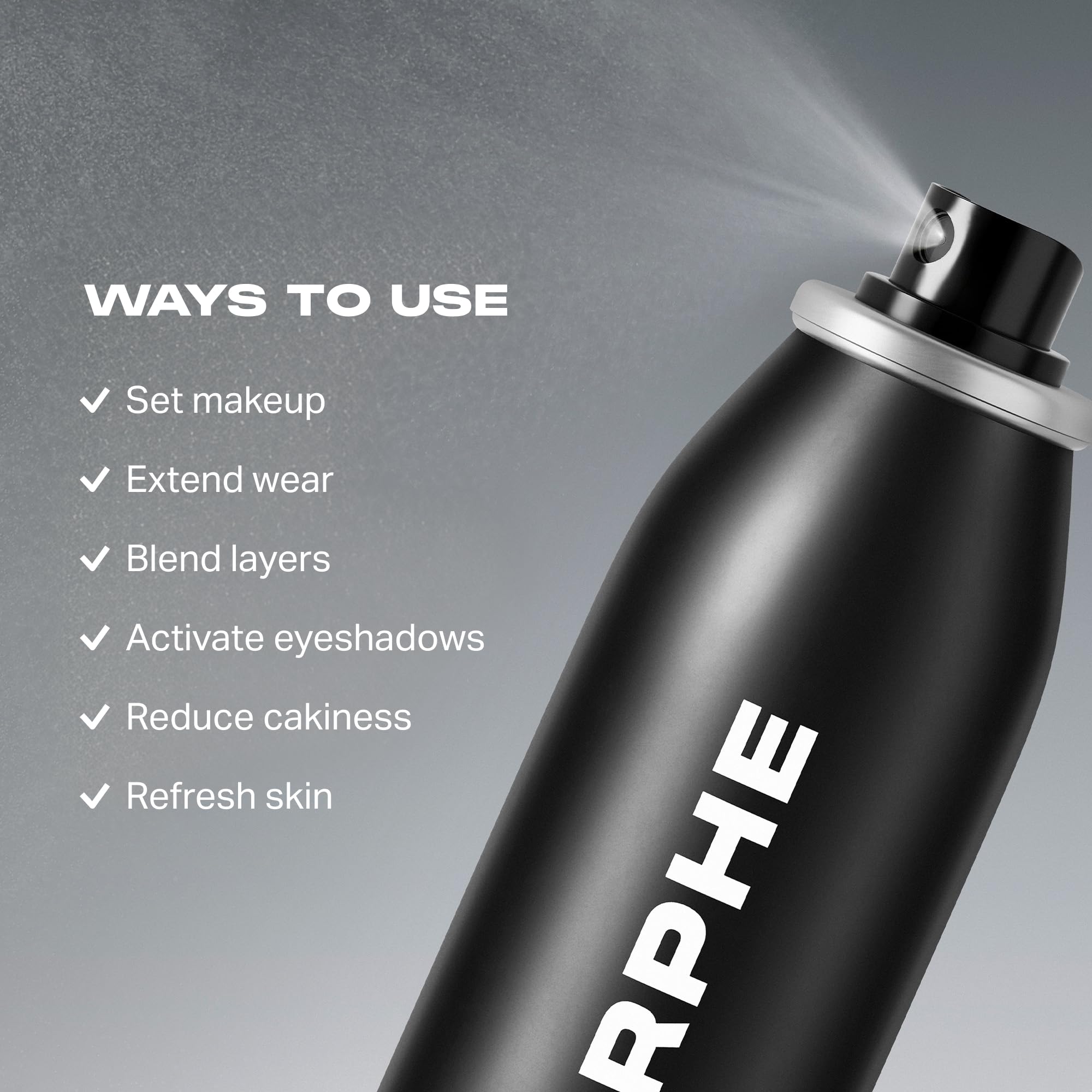 Morphe Continuous Setting Mist - Micro-Fine Makeup Setting Spray with a Natural Radiant Finish - Helps Makeup Resist Caking or Fading & Increases Wear of Foundation (2.8 fl oz)