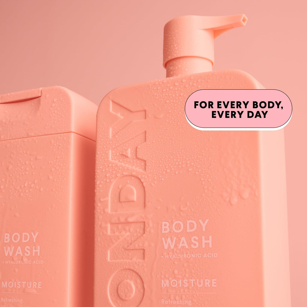 MONDAY HAIRCARE MOISTURE Body Wash in Fresh Gardenia with Hyaluronic Acid & Shea Butter for All Skin Types, 900 mL