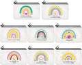 Yahenda 16 Pcs Graduation Canvas Makeup Bags Bulk for Women Appreciation Inspirational Gifts Cosmetic Zipper Pencil Pouch Travel Toiletry Bag for Teacher Birthday Mother's Day(Teacher)