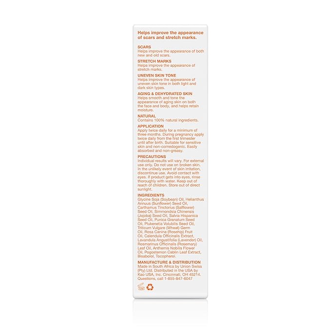 Bio-Oil Fragrance-Free Body Oil Serum for Scars & Stretch Marks, 6.7 fl oz