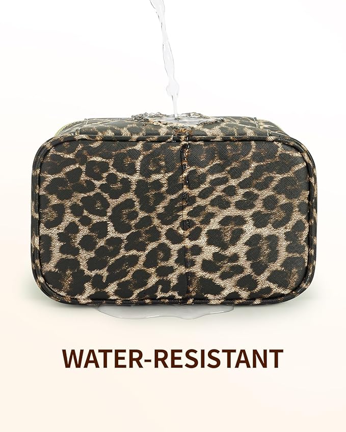 Wandering Nature Makeup Bag, Women Travel Make Up Vanity Case with Handle
