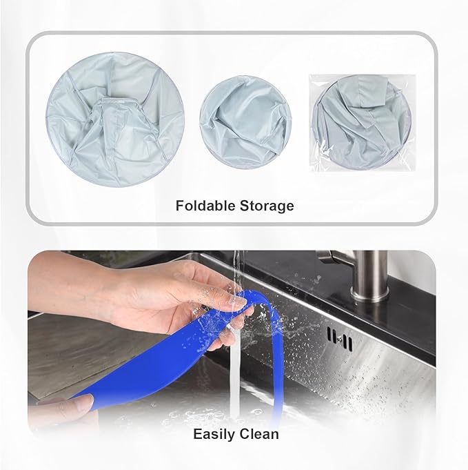 Fade Haircut Guide for Men,Hair Cutting Kit,Include Self Haircut Guide & Cape Umbrella Waterproof,Cutting Combs for Hair Stylist, Adjustable Blue Fade Hair Cutting Guide, Salon Supplies for Home