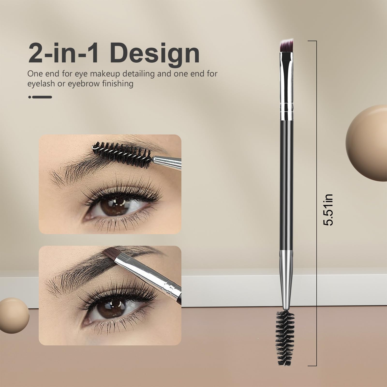 SWEET VIEW Eyelash Comb Lash Separator Tool Brow Brush